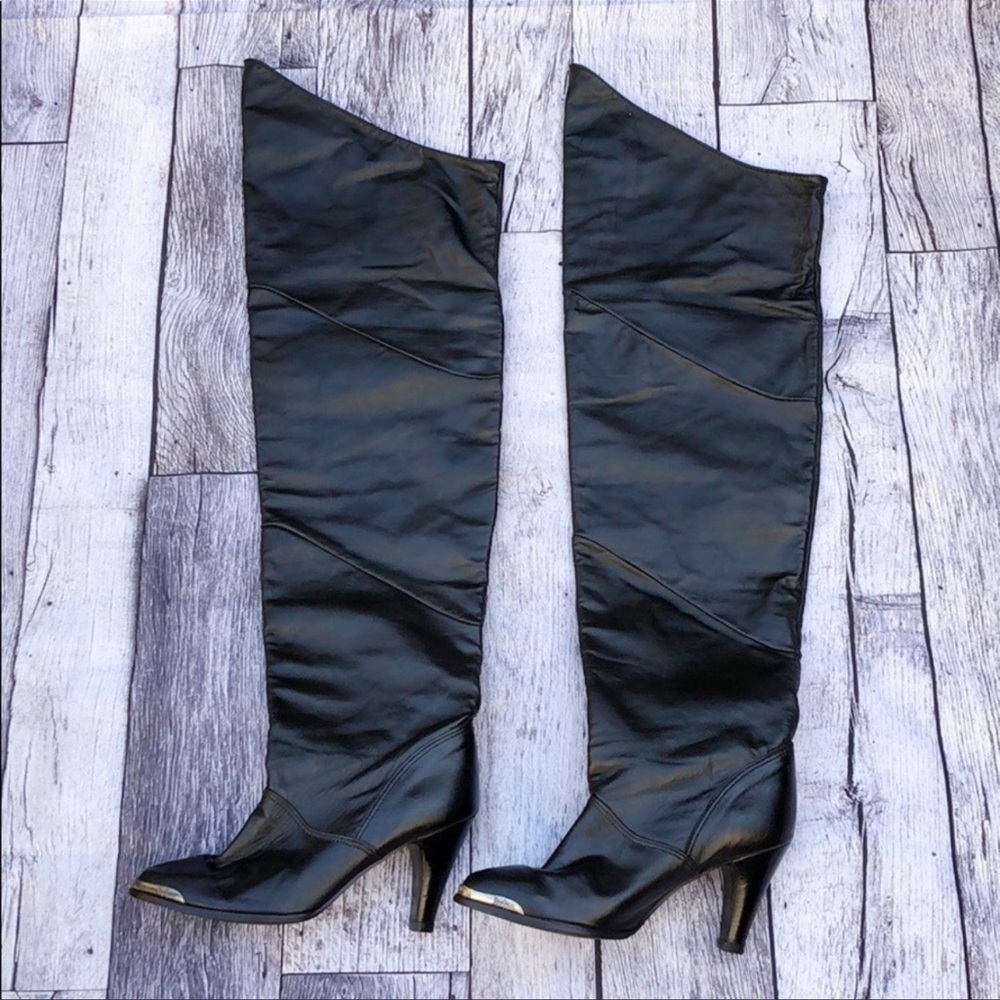 Vintage Zodiac thigh high boots